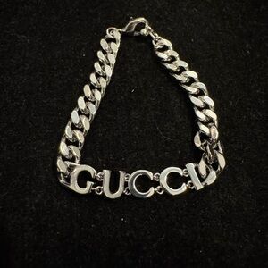 Gucci Silver Marmont Chain GG Bracelet